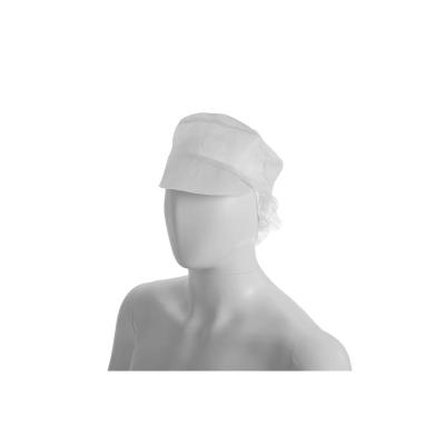Cappellino monouso in TNT con frontino e reggicapelli | Wirfly