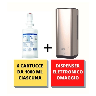 SUPER PROMO: 6 CARTUCCE DA 1000 ML CIASCUNA + 1 DISPENSER ELETTRONICO OMAGGIO