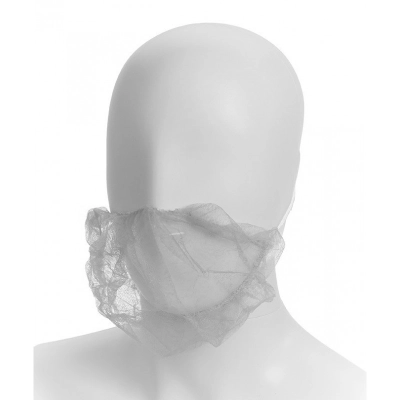 Copribarba Monouso TNT Bianco in Polipropilene per Industria Alimentare | Wirfly