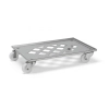 Base inox rettangolare per cassette 60x40