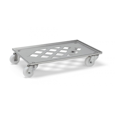 Base inox rettangolare per cassette 60x40