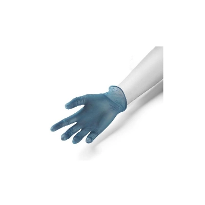 GUANTI VINILE DETECTABILI - BLU