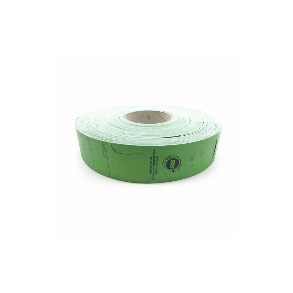 Targhette detectabili in rotolo resistenti al calore - h. 50 mm. Targhette detectabili in rotolo resistenti al calore - h. 50 mm.