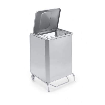 Bidone per la spazzatura in acciaio inox AISI 304 carrier 45 carenato | Wirfly
