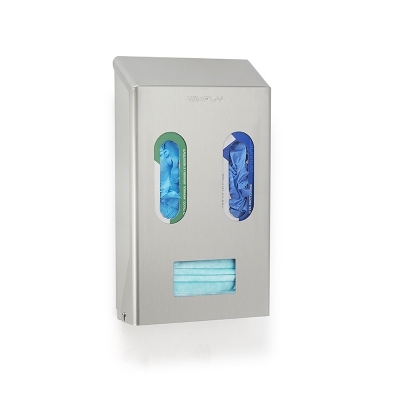 Dispenser inox per mascherine e guanti