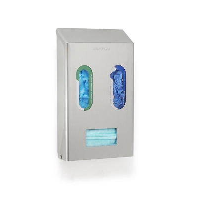 Dispenser inox per 2 box guanti e 1 box mascherine | Wirfly