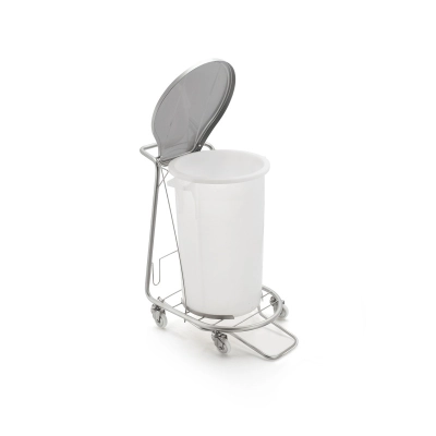 Bidone per la spazzatura in acciaio inox AISI 304 pick-up 75 | Wirfly