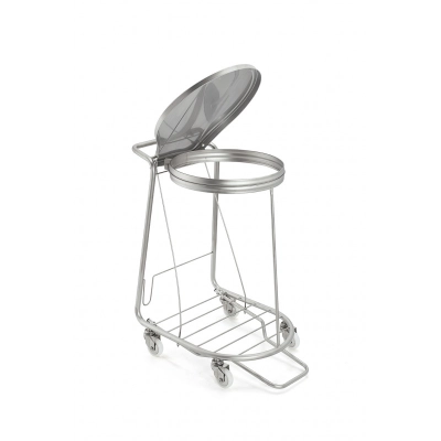 Bidone per la spazzatura in acciaio inox AISI 304 pick-up sacco 75 | Wirfly