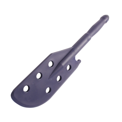 Pala monoblocco forata a manico corto detectabile